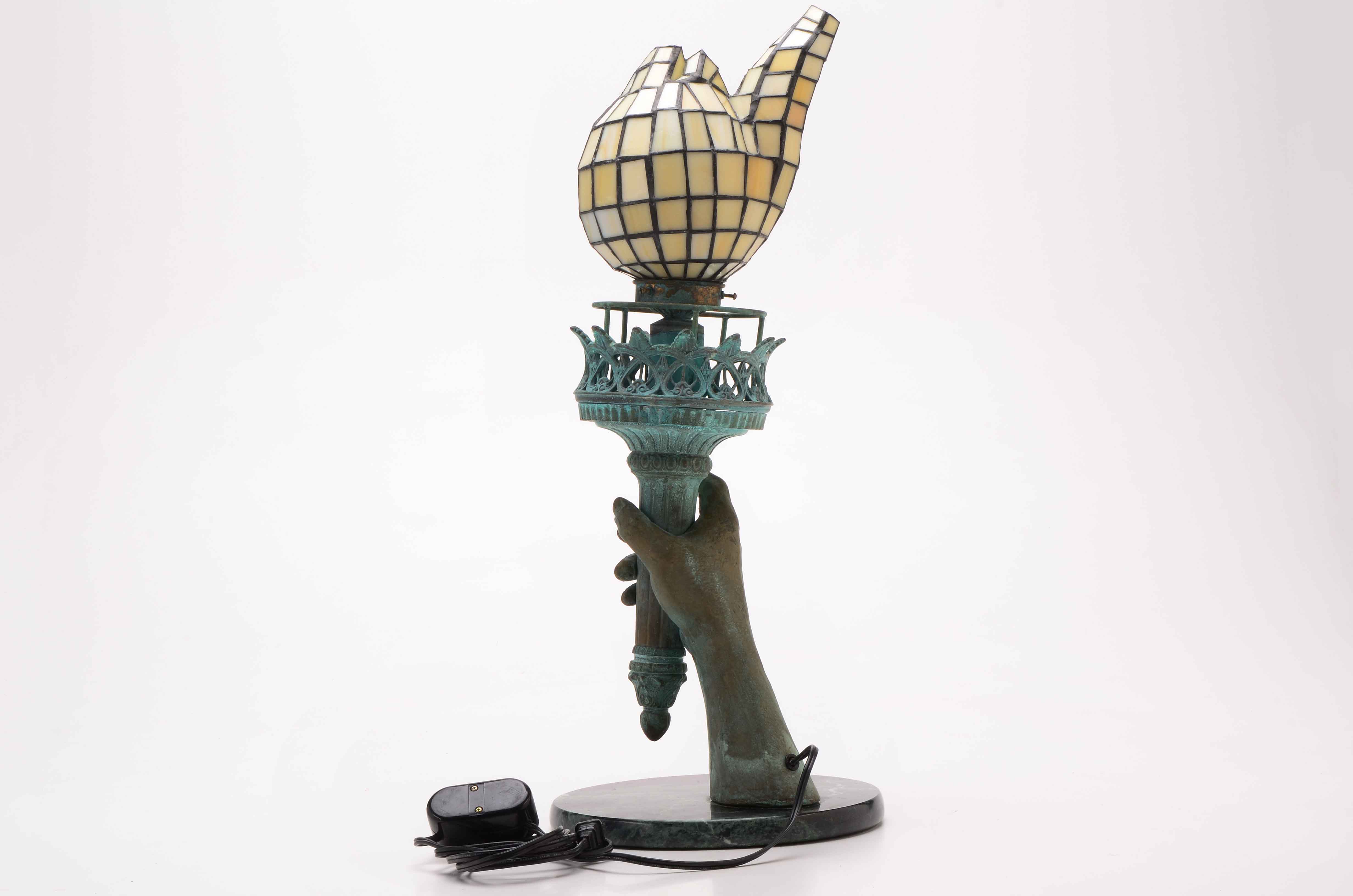 Lady Liberty Torch Lamp Reproduction Ghostbuster's II