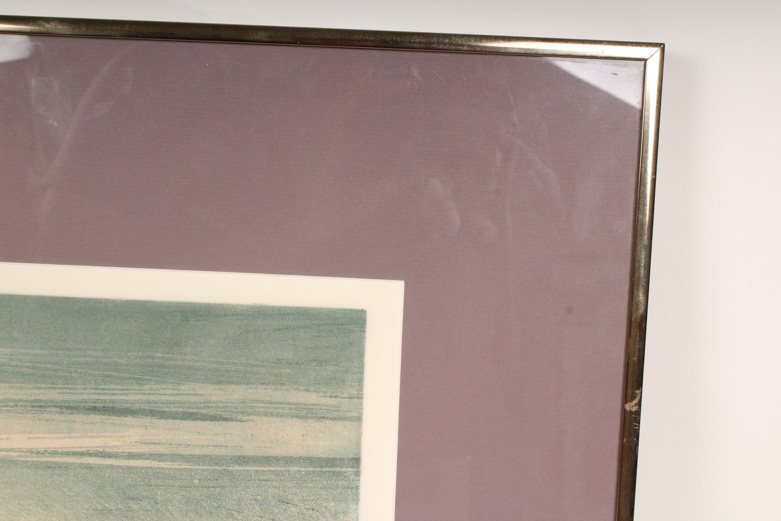 Laura Margolies Limited Edition Collograph "Dune Grasses"