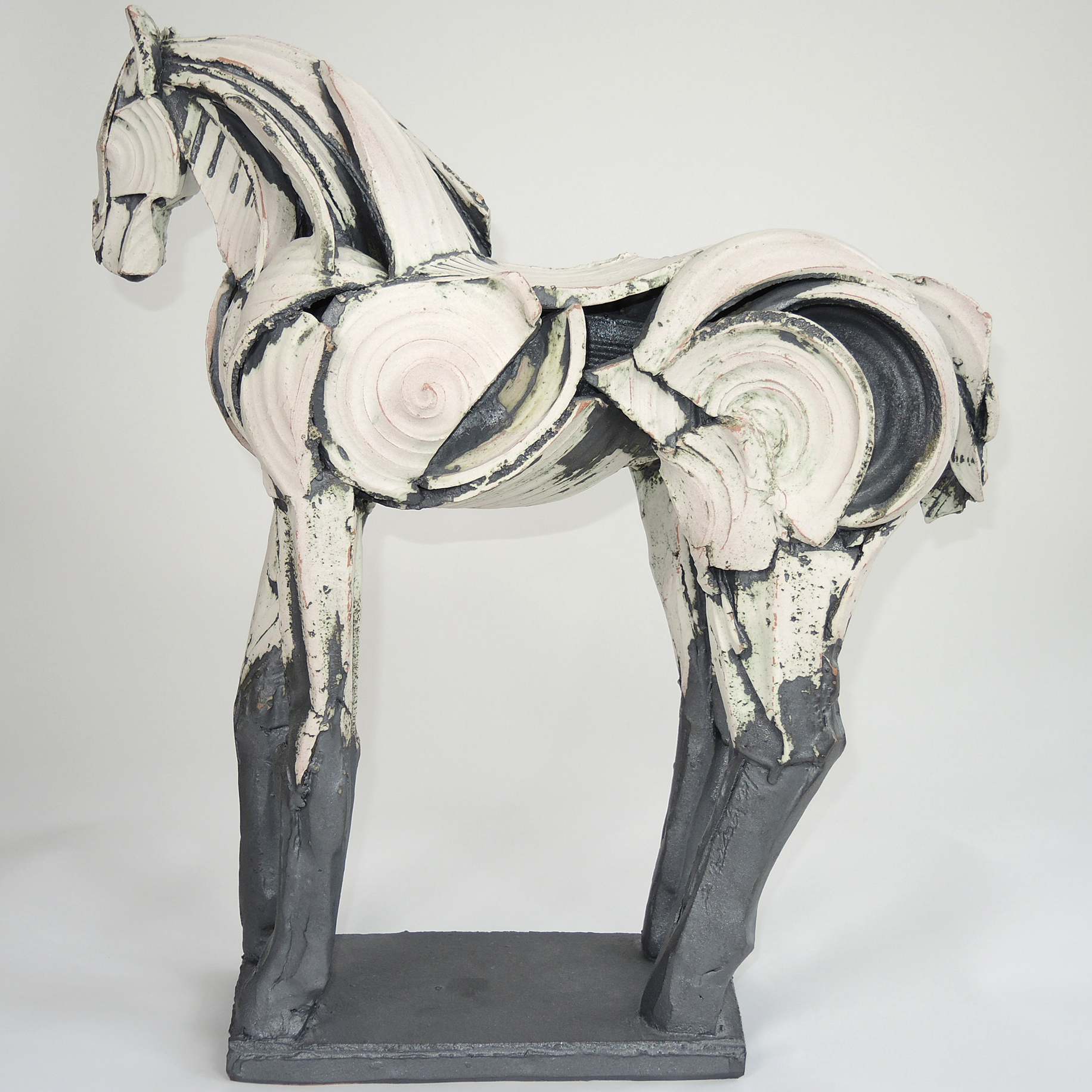 Jeri Hollister Thrown and Handbuilt Stoneware Horse Sculpture
