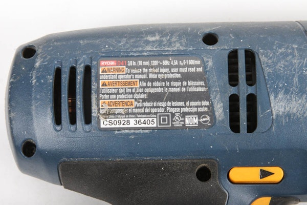 Ryobi Power Drill and Barrel Grip Angle Grinder