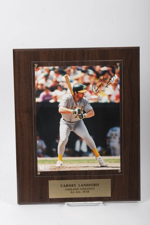 Autographed Baseball Player Wall Plaques