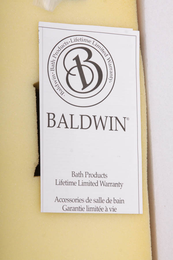 Baldwin Towel Rack and Glass Bathroom Shelf