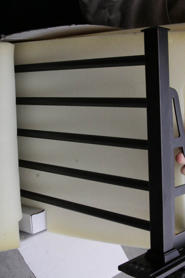 Baldwin Towel Rack and Glass Bathroom Shelf