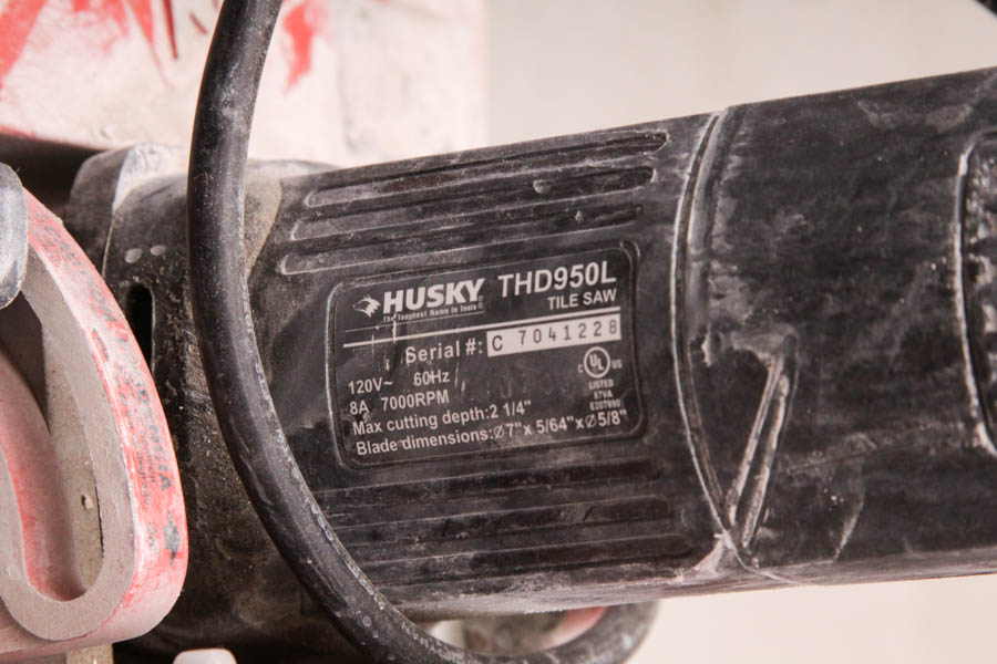 Husky Tile Saw with Stand