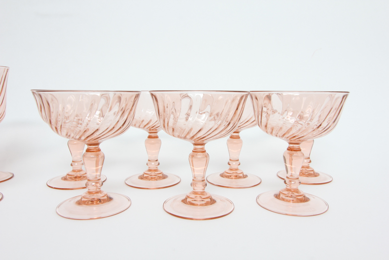 Cristal D'Arques-Durand Rosaline Pink Luminarc Glasses