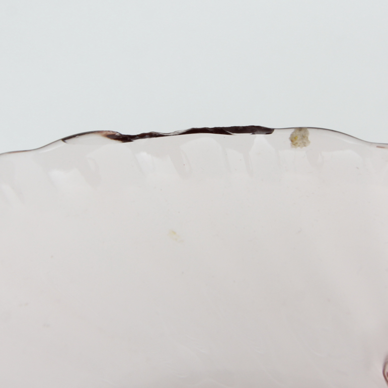 Arcoroc "Rosaline" Pink Glass Plates, Teacups, and Bowl