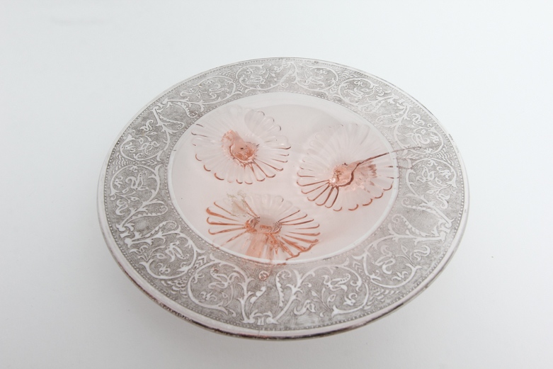 Collection of Pink Depression Glass