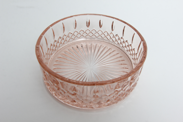 Collection of Pink Depression Glass