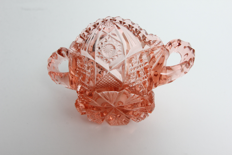 Collection of Pink Depression Glass