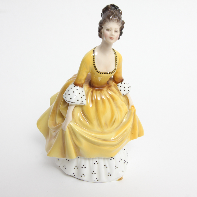 Pair of Vintage Royal Doulton Figurines "Coralie" and "Carol"