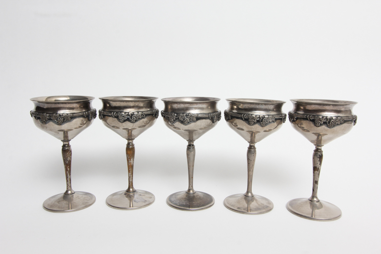 Crescent Silver Mfg. Co. Silver Plate Goblets