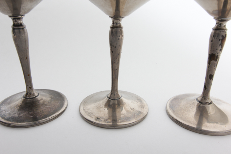 Crescent Silver Mfg. Co. Silver Plate Goblets
