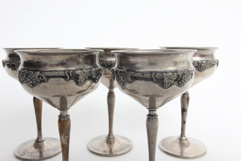 Crescent Silver Mfg. Co. Silver Plate Goblets