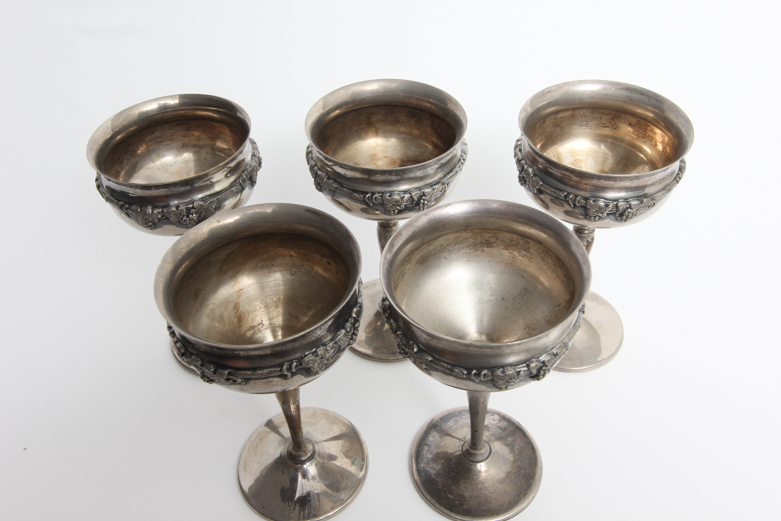 Crescent Silver Mfg. Co. Silver Plate Goblets