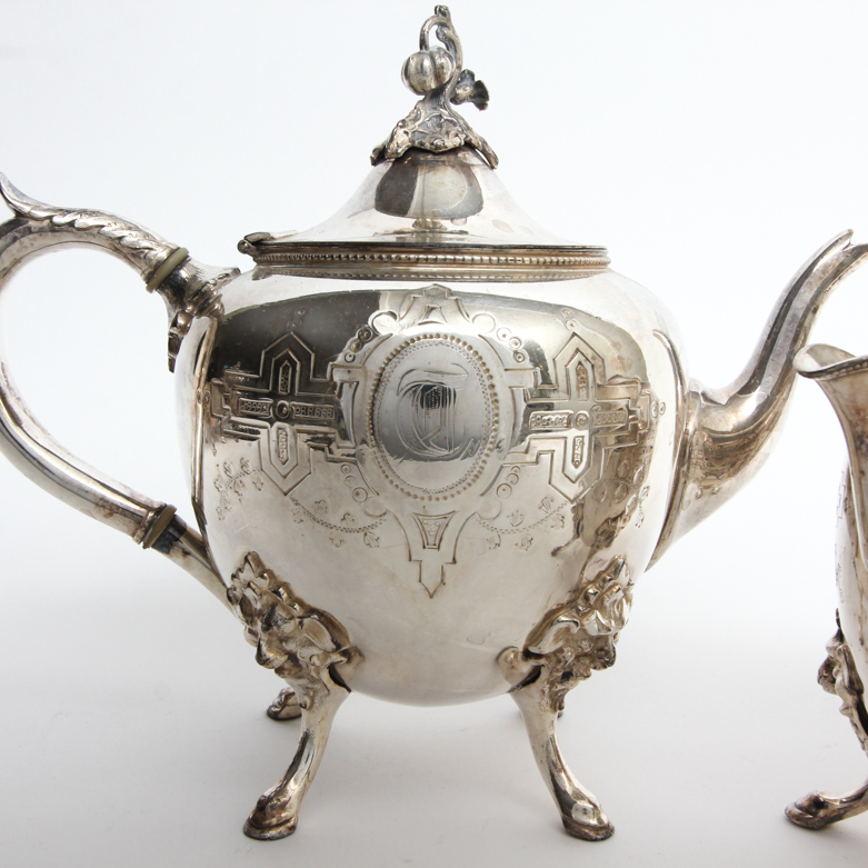 Meriden Brittania Company Silver Plated Tea Set