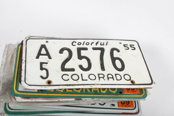 Collection of Vintage State License Plates