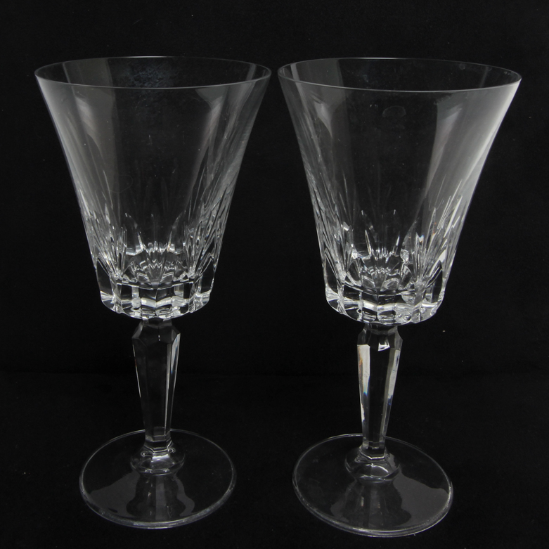Pair of Crystal Wine Glasses
