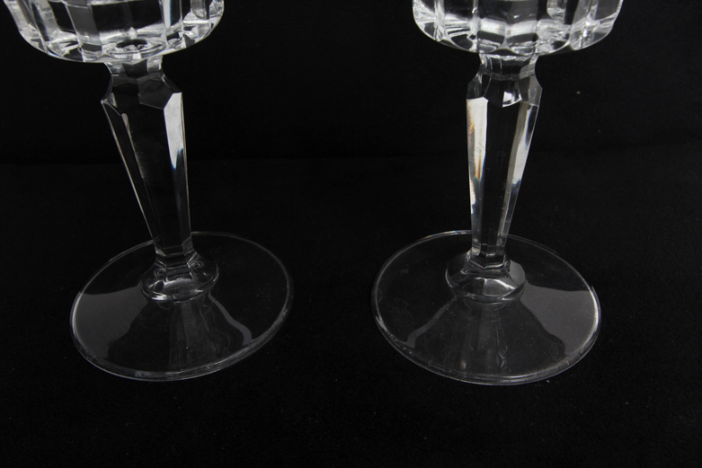 Pair of Crystal Wine Glasses