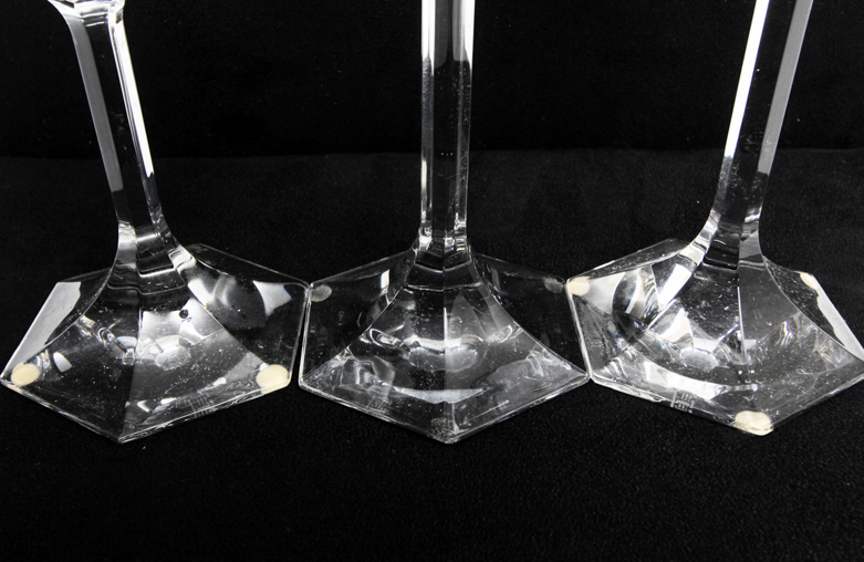 Josef Riedel Glass Candle Holders