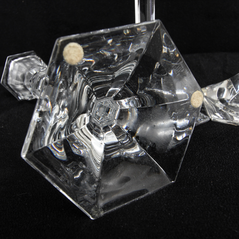 Josef Riedel Glass Candle Holders