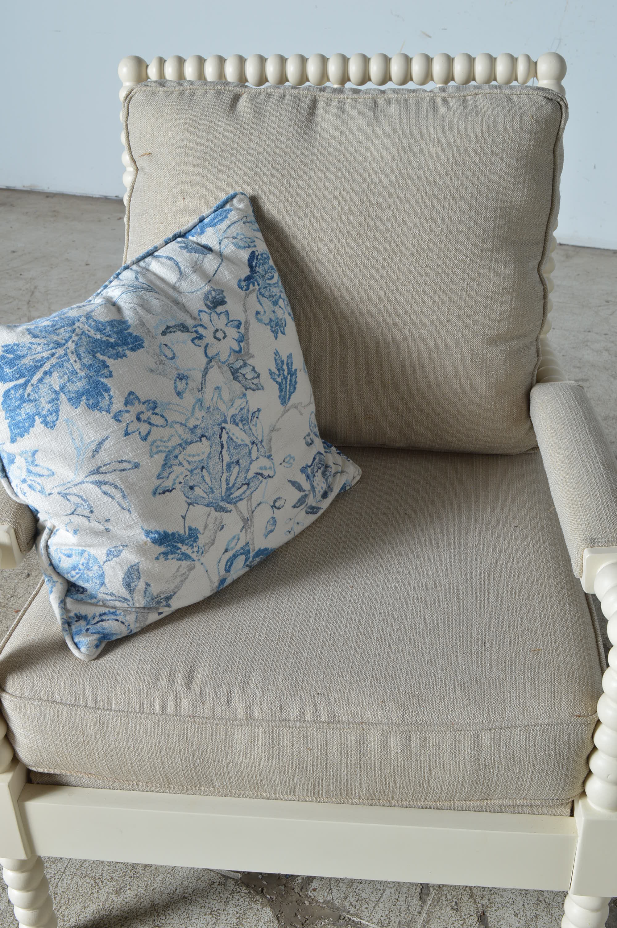 Birch Lane Wooden Armchairs with Side Table