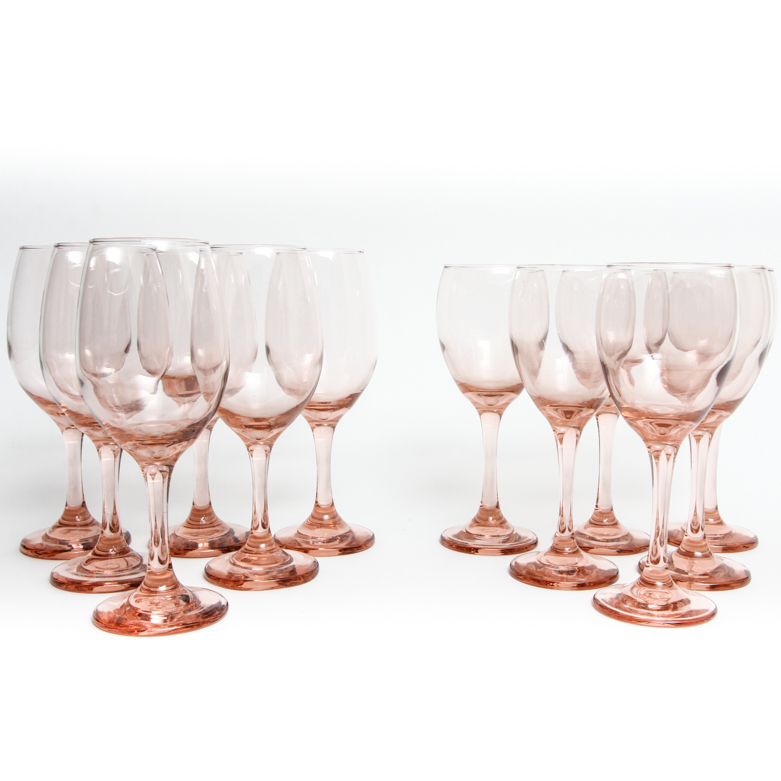 Rose Colored Wine Glasses