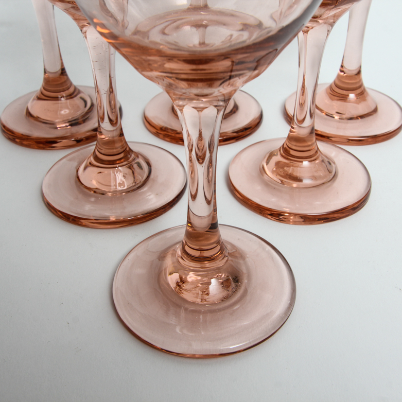 Rose Colored Wine Glasses