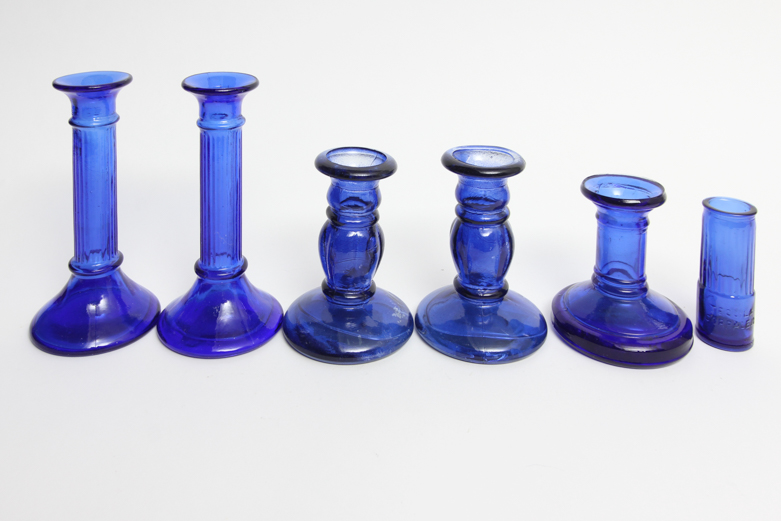 Collection of Cobalt Glassware