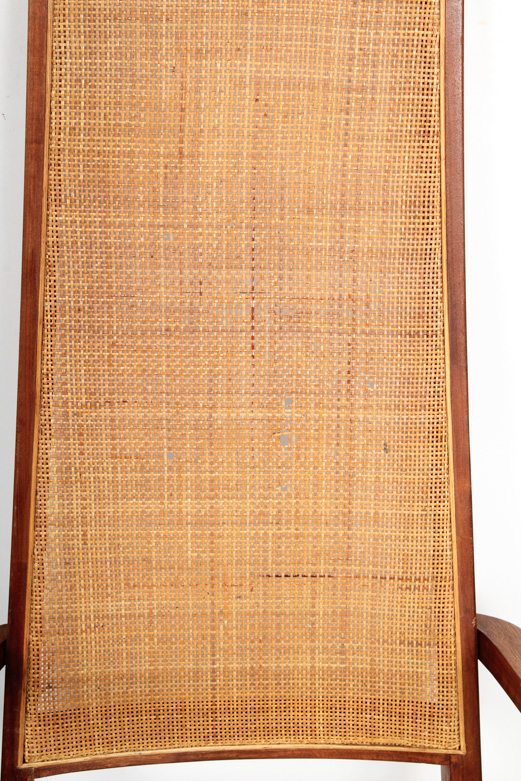 Set of Mid Century Modern High Back Teak Dining Chairs