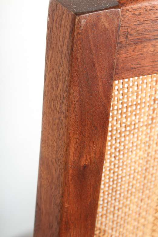 Set of Mid Century Modern High Back Teak Dining Chairs