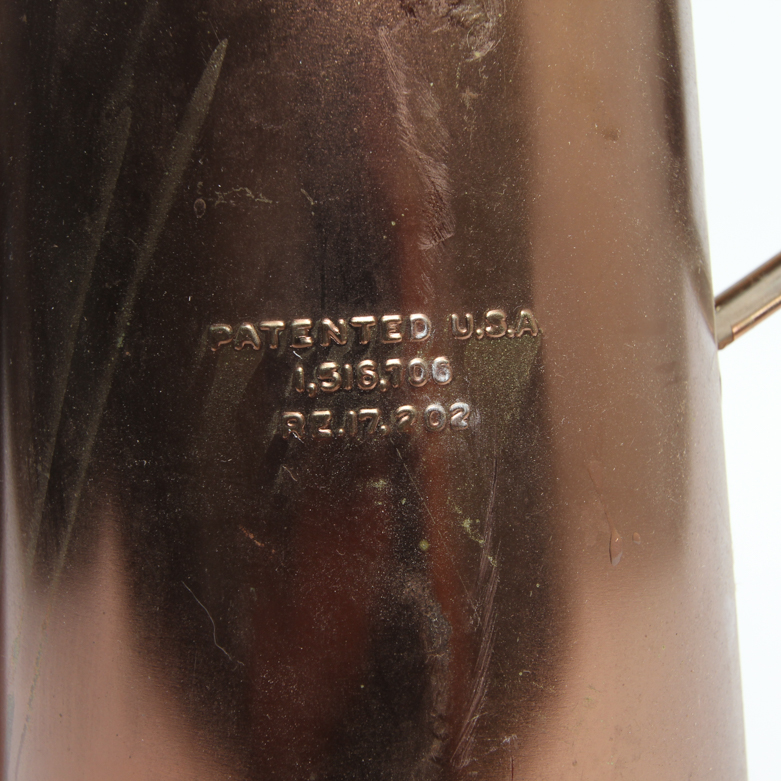 Vintage Copper Oil Can and Enameled Storage Container