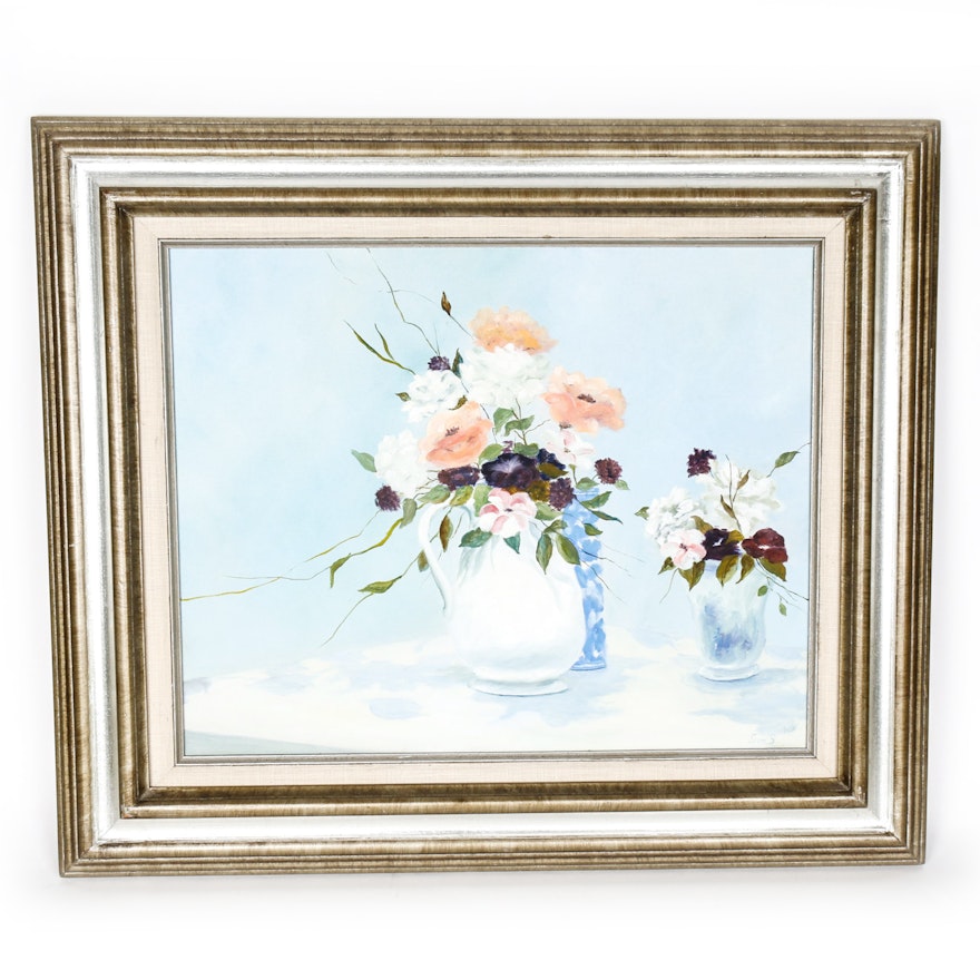 Framed Oil Painting on Canvas by Jean Steadman