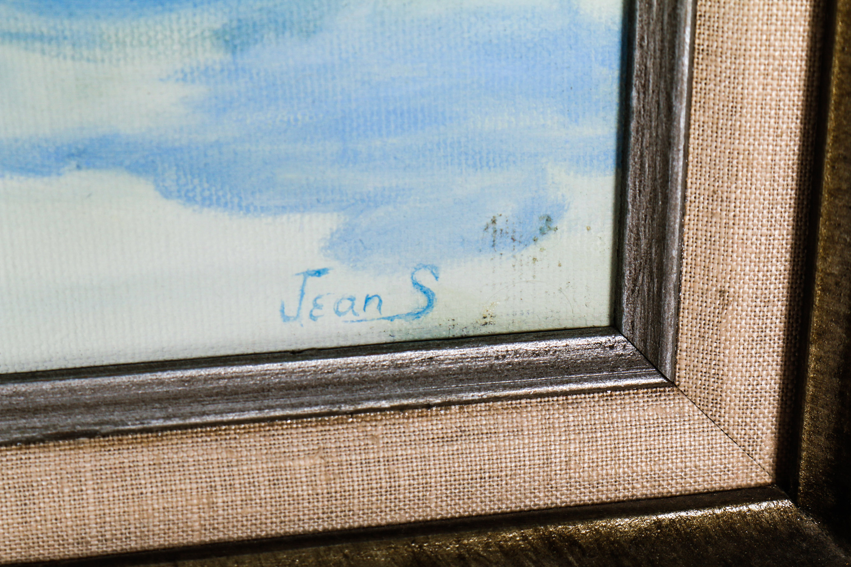 Framed Oil Painting on Canvas by Jean Steadman