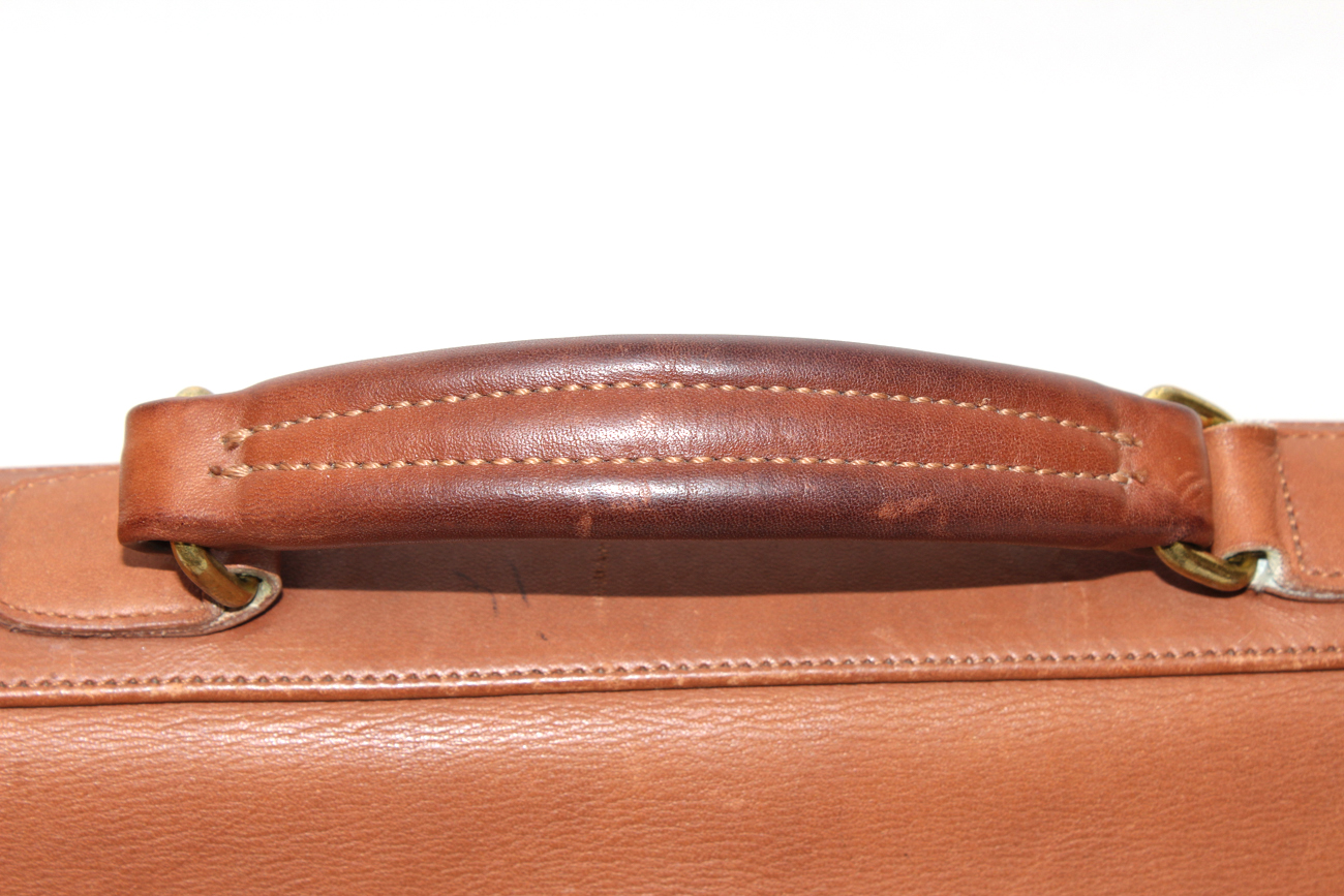 Camel Leather Coach Messenger Bag