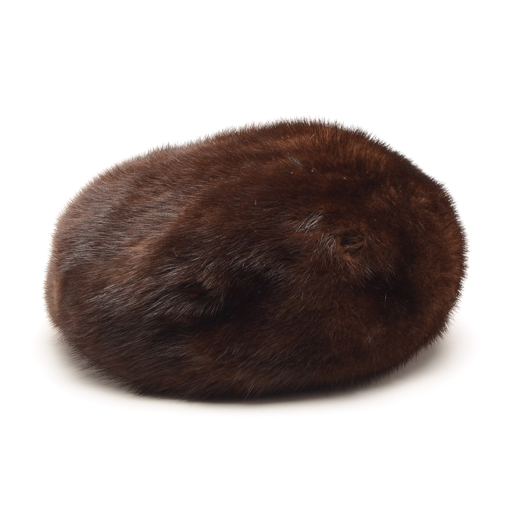 Women's Vintage Chocolate Mink Fur Pillbox Hat
