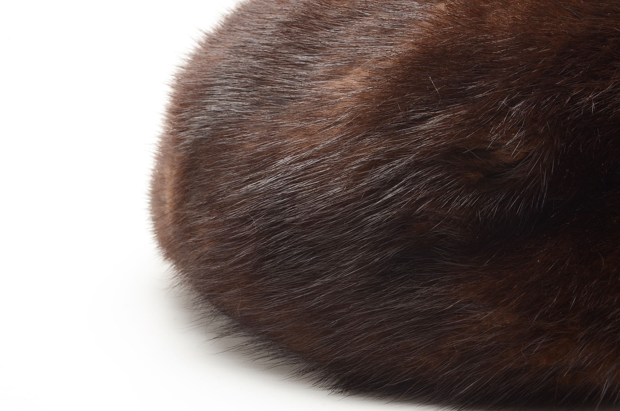Women's Vintage Chocolate Mink Fur Pillbox Hat