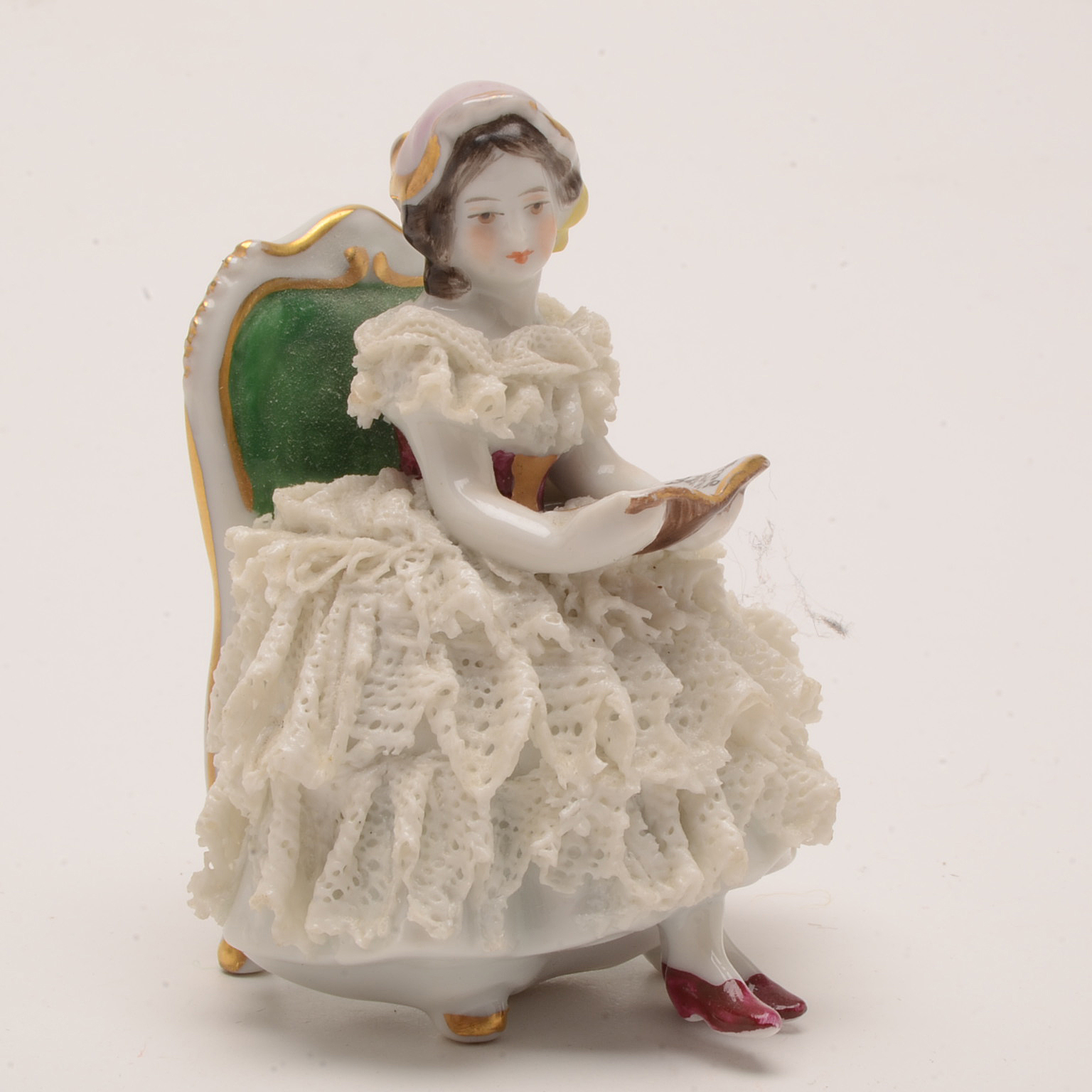 Miniature Porcelain Figure in Dresden Style