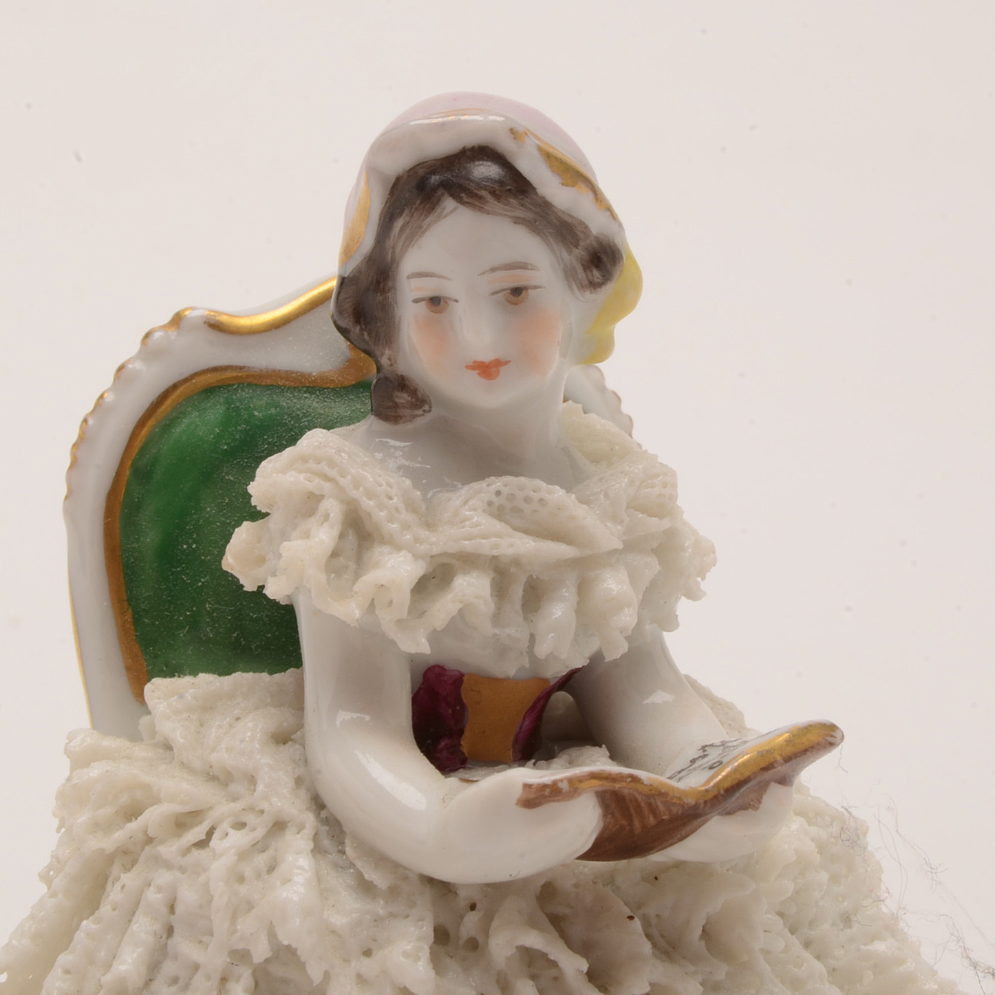 Miniature Porcelain Figure in Dresden Style