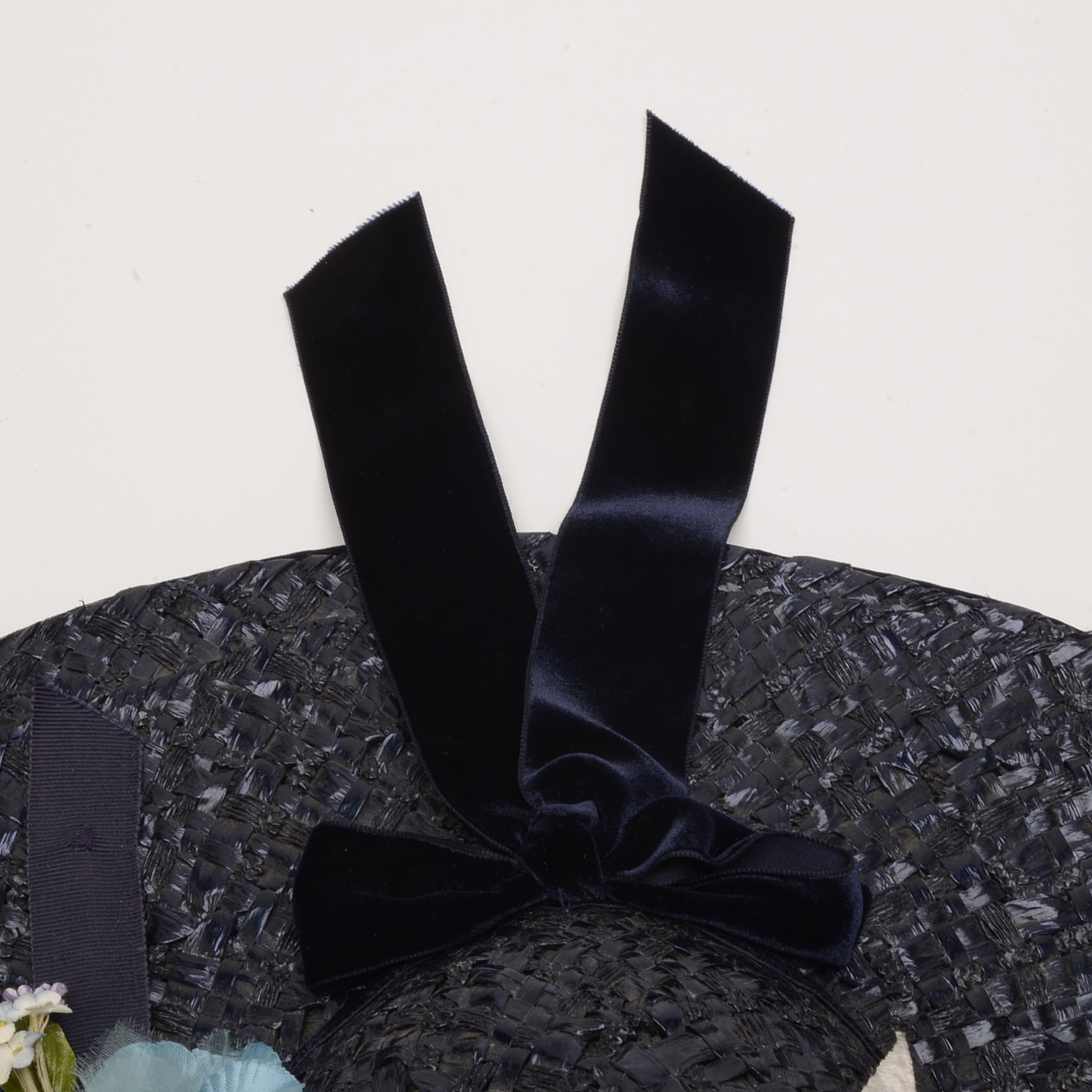 Women's Vintage Embellished Straw Brimmed Hat