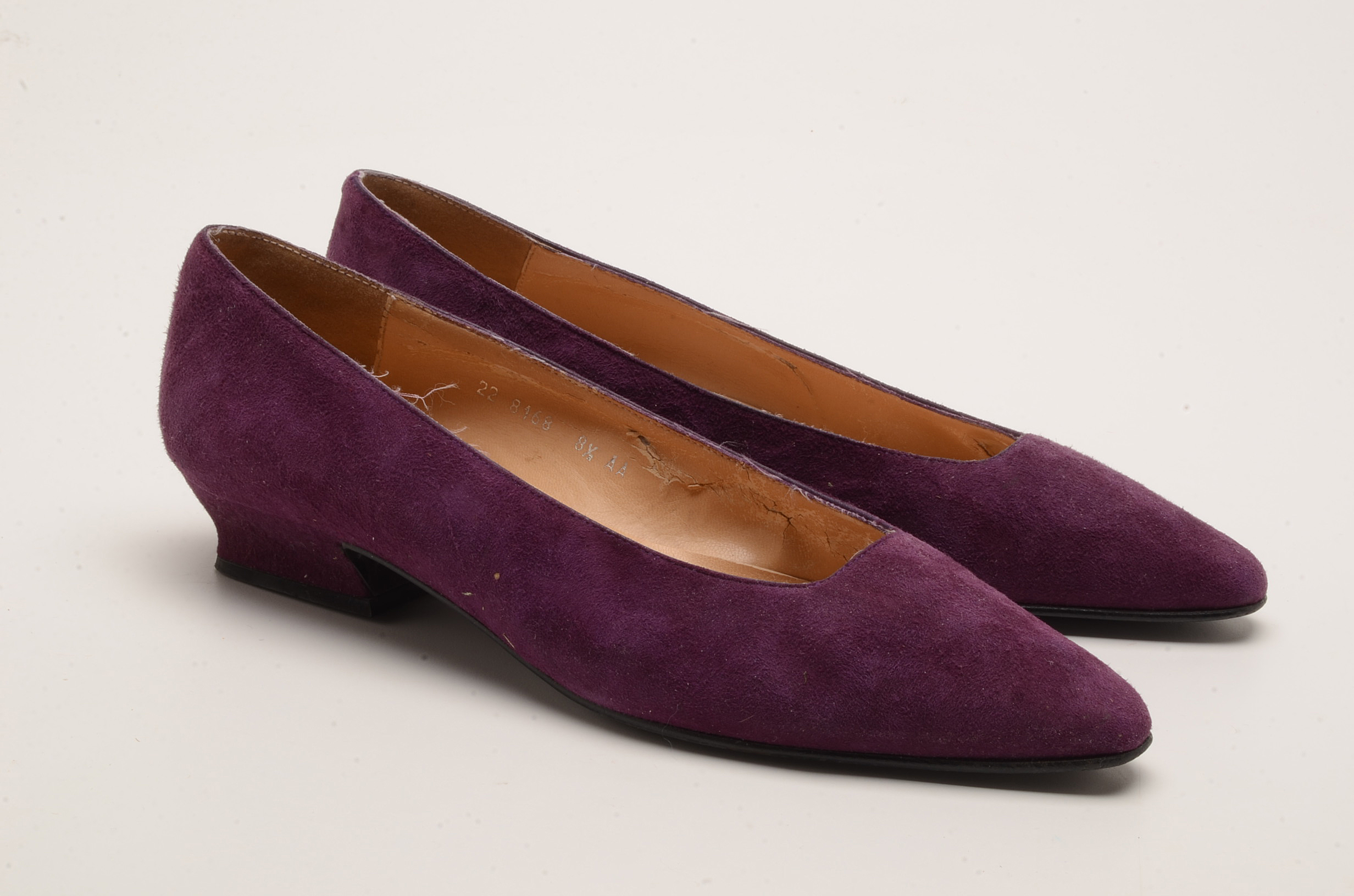 Two Pairs of Women's Vintage Suede Shoes