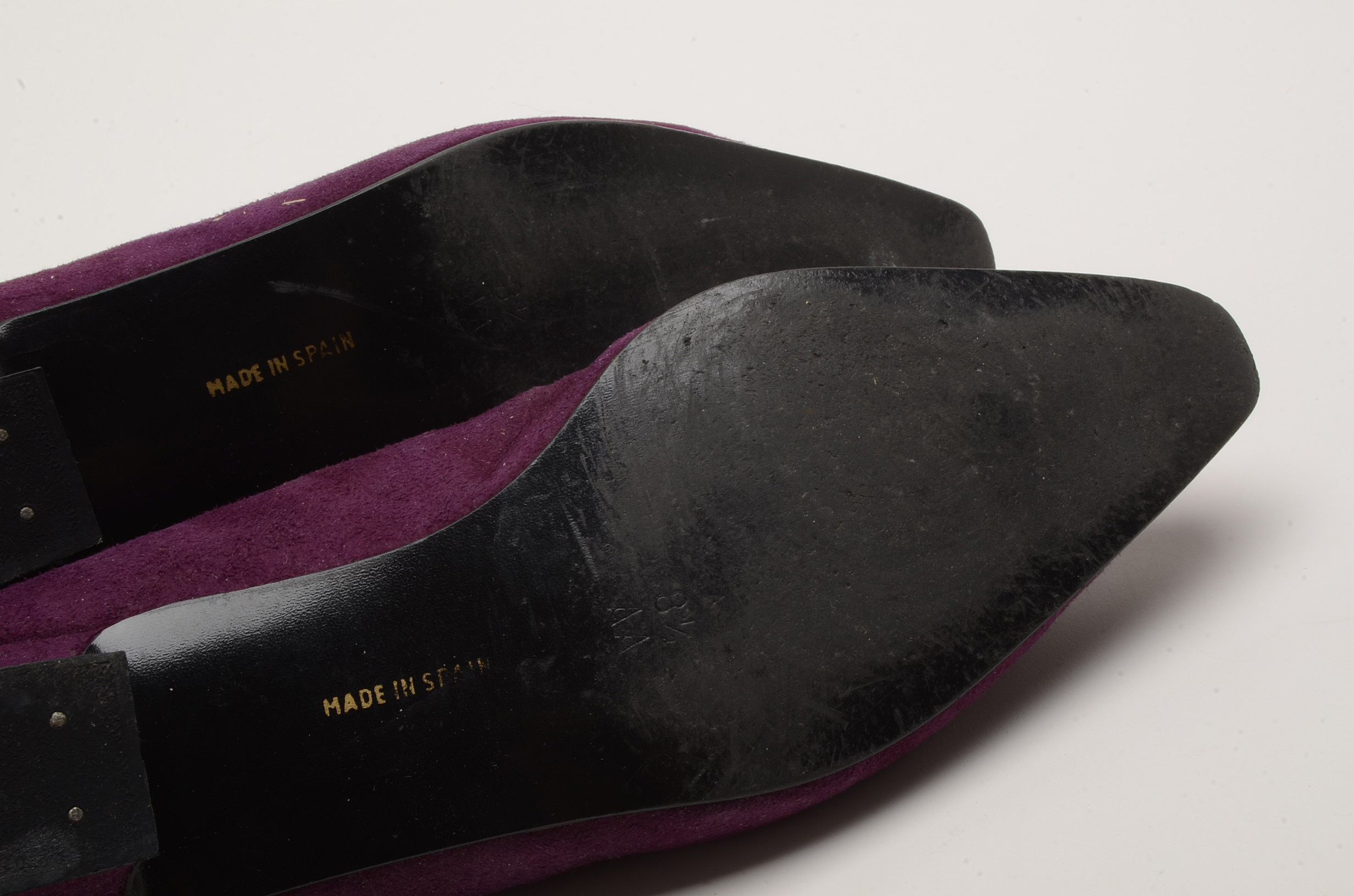 Two Pairs of Women's Vintage Suede Shoes