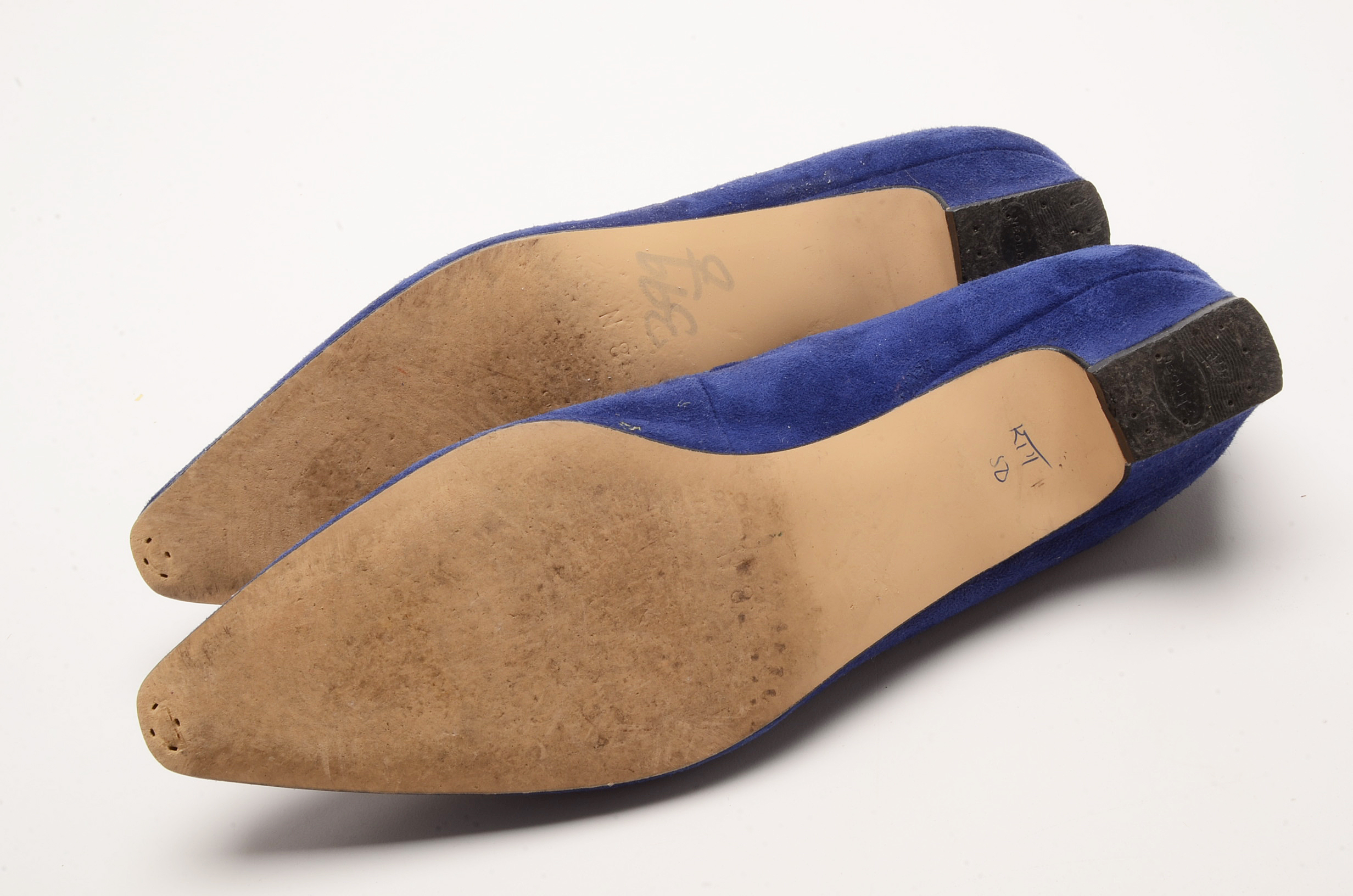 Two Pairs of Women's Vintage Suede Shoes