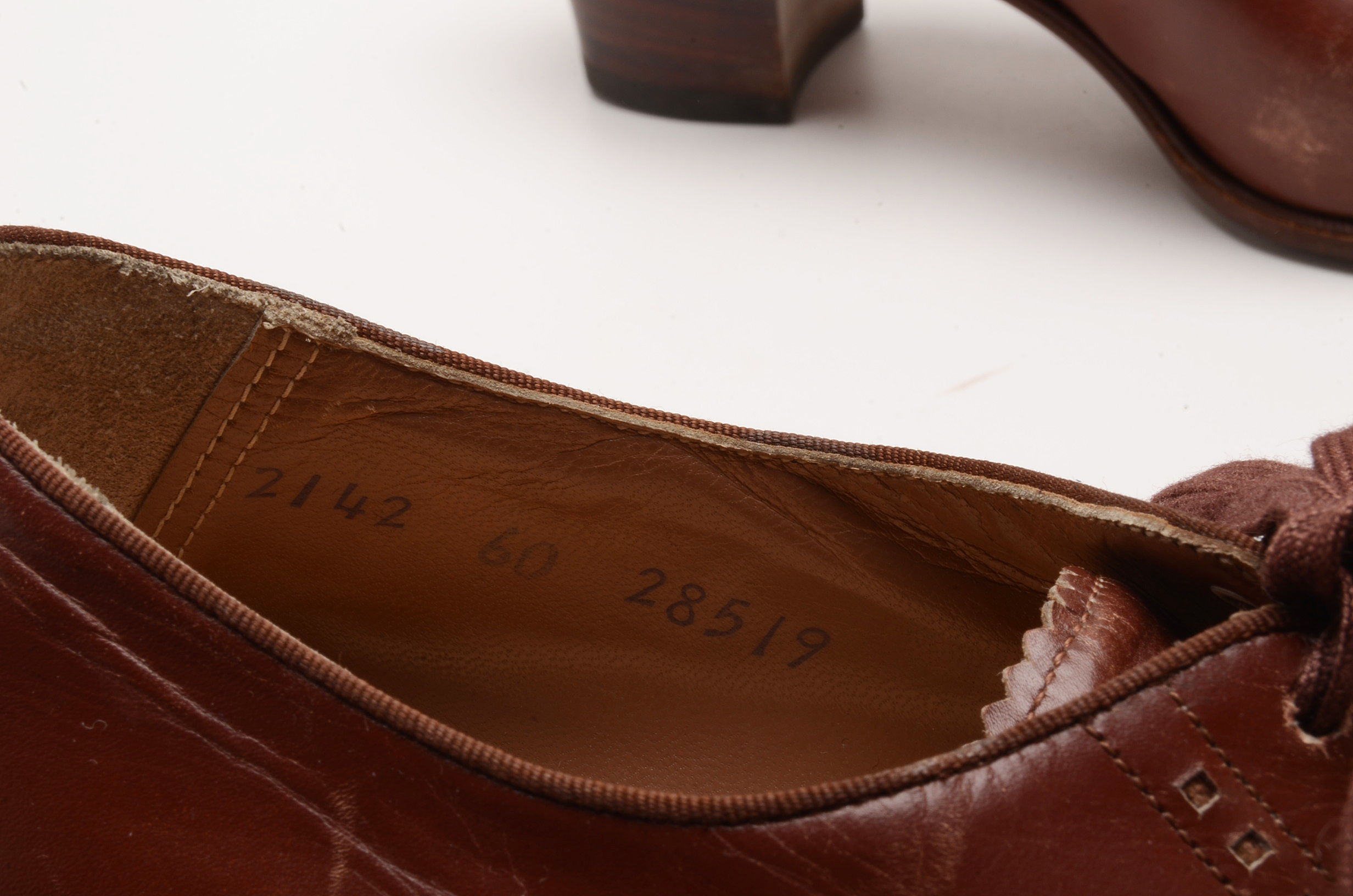 Two Pairs of Women's Vintage Heeled Oxfords