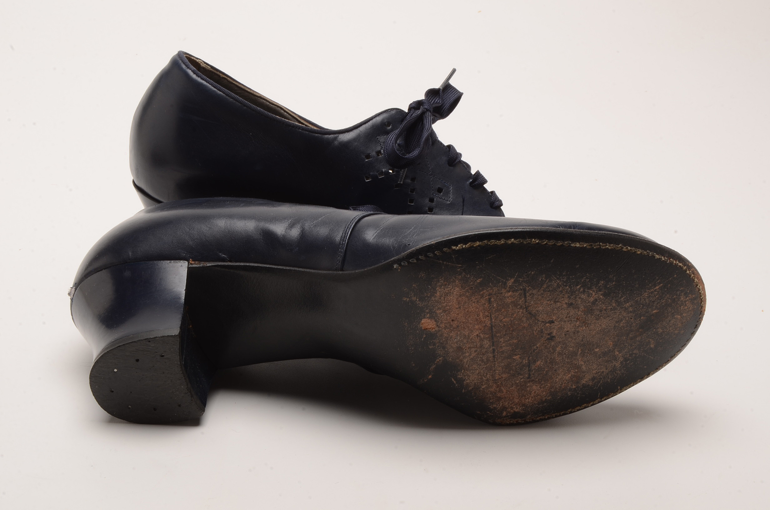 Two Pairs of Women's Vintage Heeled Oxfords