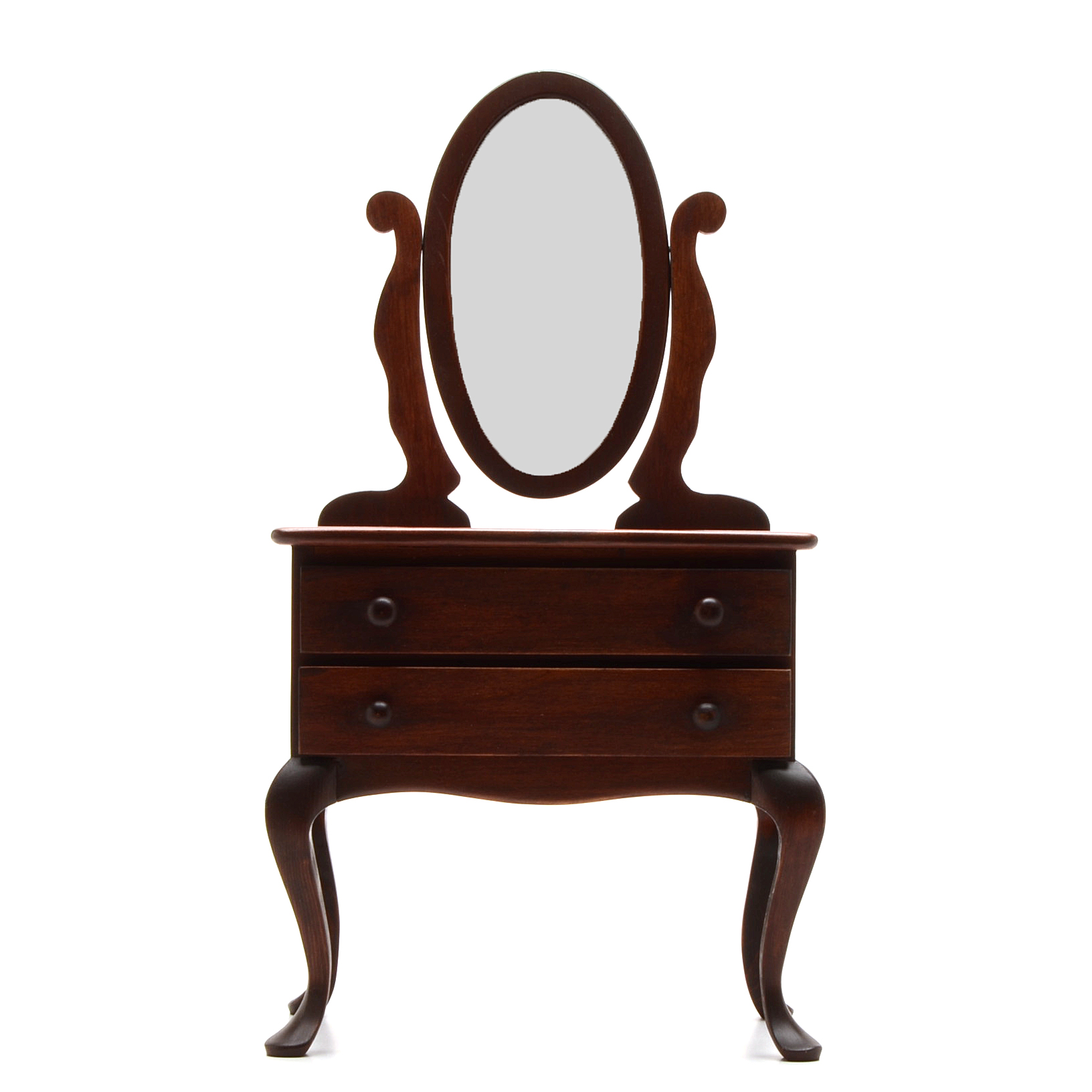 American Doll Queen Anne Style Doll Dresser with Accessories.