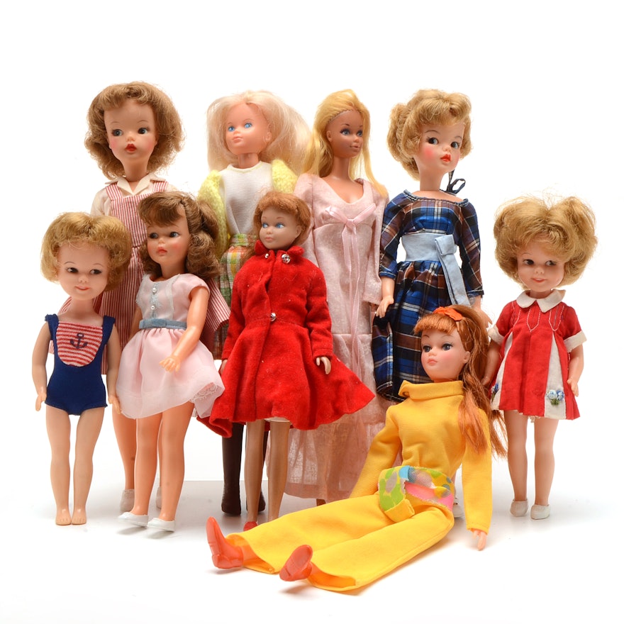 Group of Fashion Dolls Including Tammy and Penny Brite