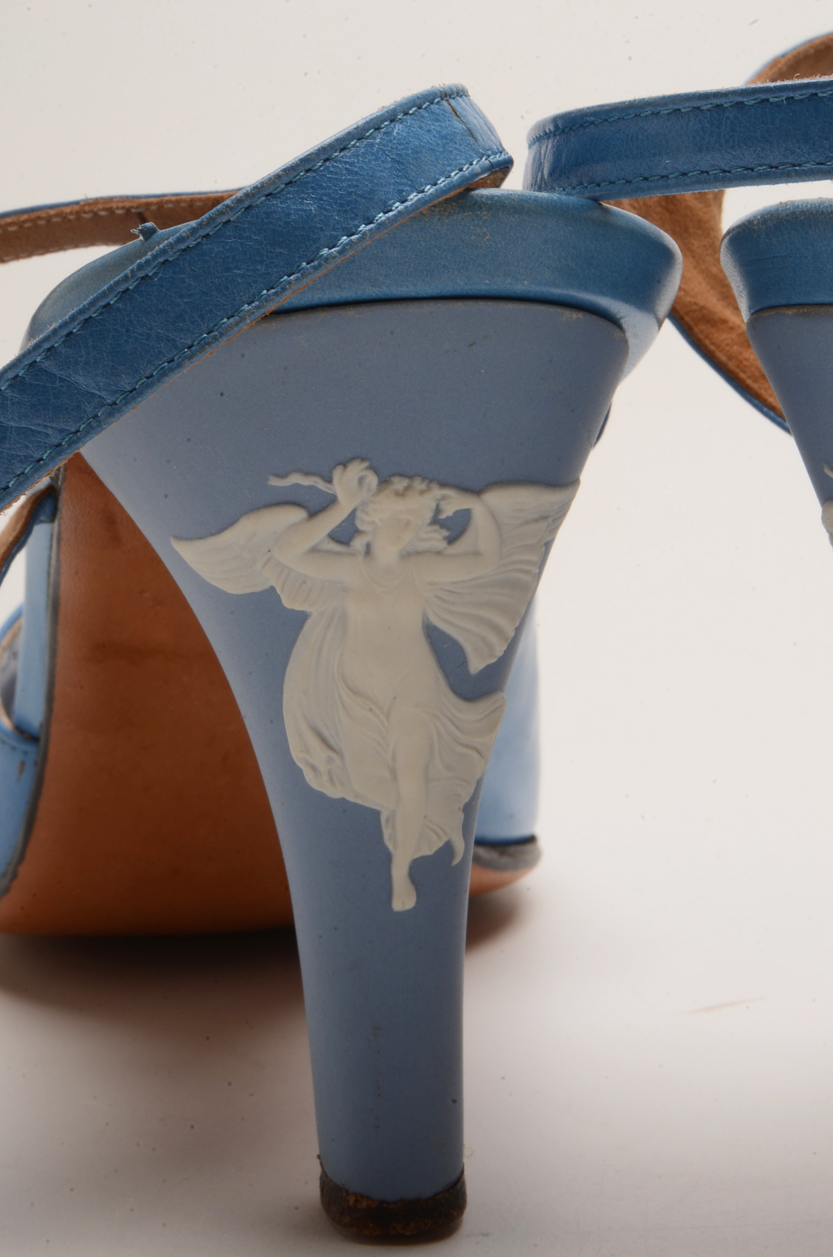 Vintage H&M Rayne Wedgwood Jasperware Heels with Original Box