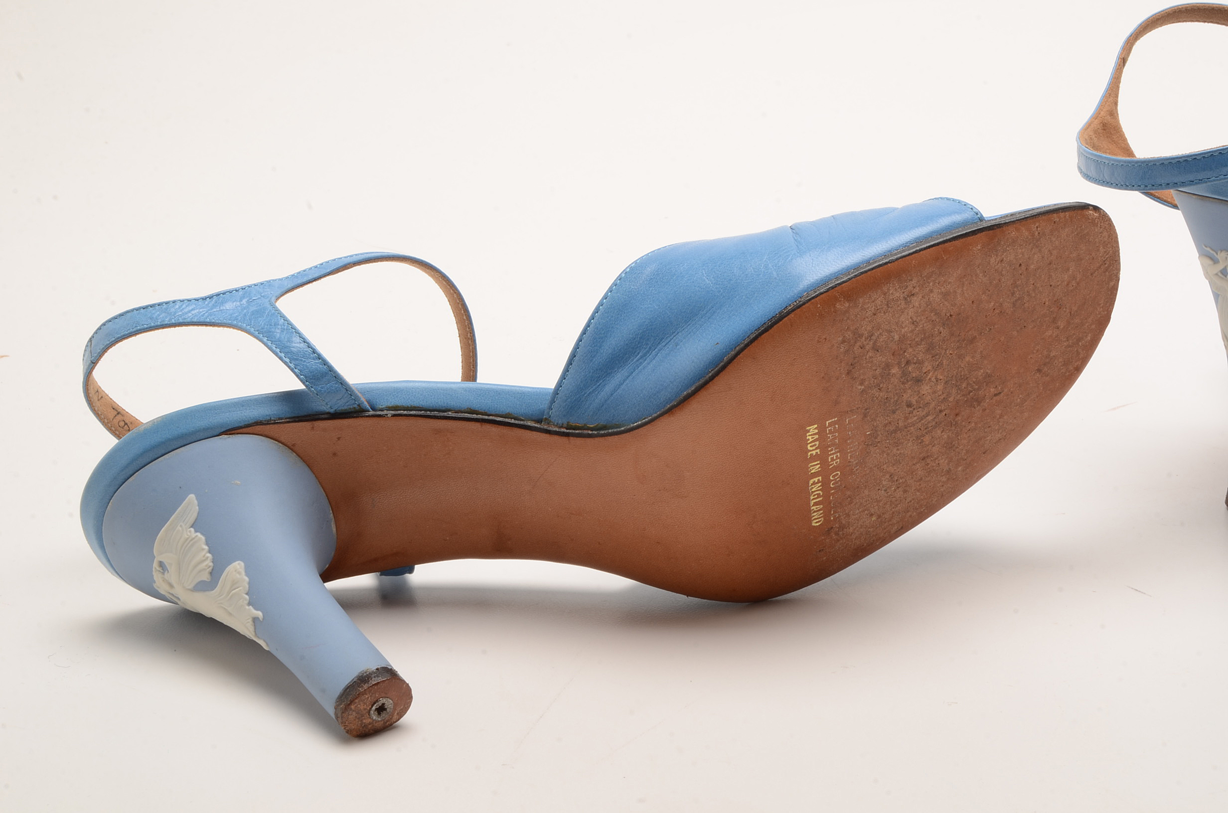 Vintage H&M Rayne Wedgwood Jasperware Heels with Original Box