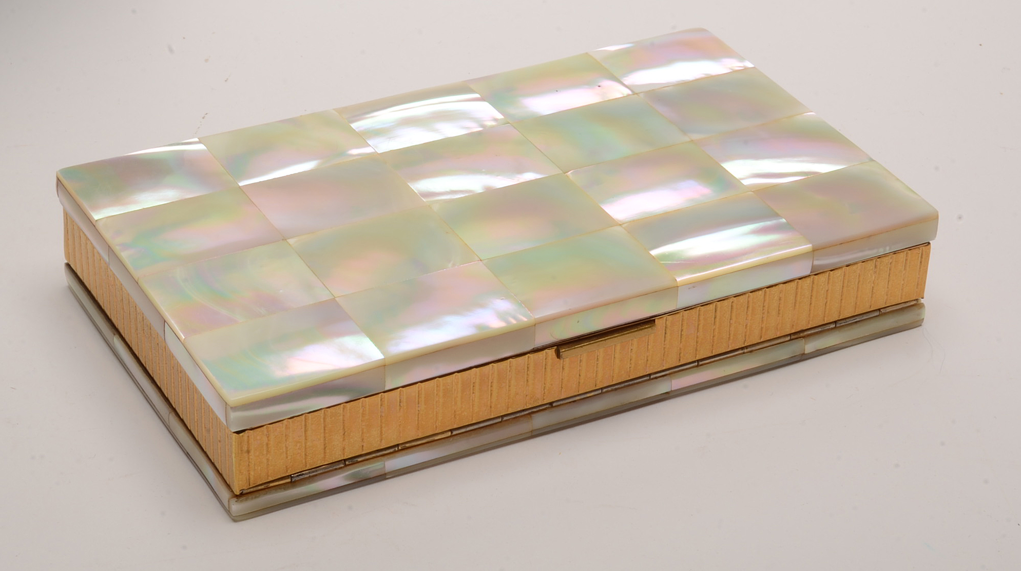 Evans Company Mother of Pearl Double Sided Compact