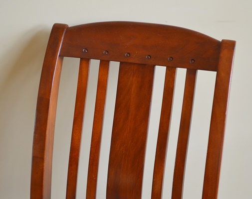 Upholstered Seat Wood Side Chair